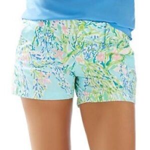 Lilly Pulitzer Callahan Sky Blue Heaven Shorts 5”